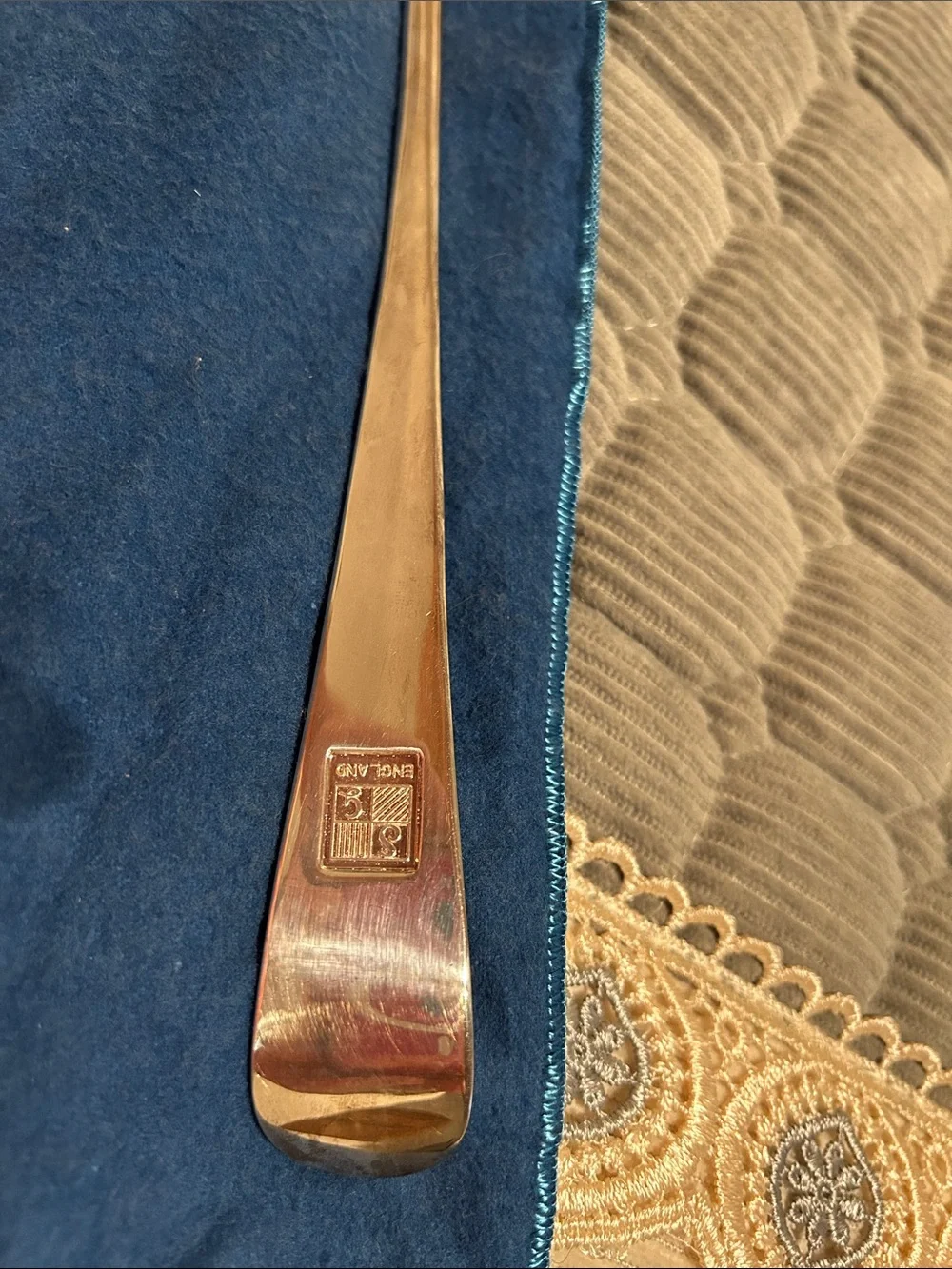 Stainless Steel Serving Spoon and Fork Set - Silver